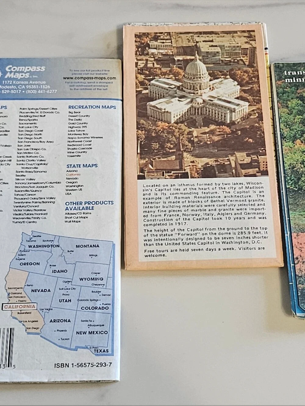Vintage AAA Road Map Bundle - California, Wisconsin & Minnesota States